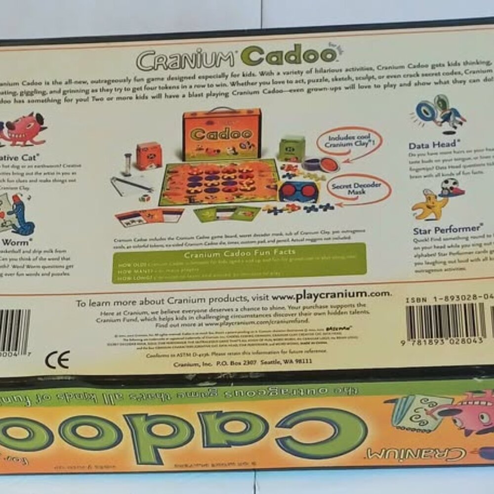 Cranium Cadoo Game appears to be NIB- Box is magnetic and creates carrying case